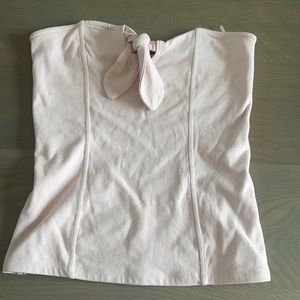 Baby pink tube top with bow